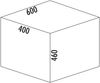 Abfallsorter COX Base 460 R/600-2 hellgrau mit 60 (1x39+1x21) Liter Volumen / Schrankbreite 60 cm / Abfalleimer / Abfallsammler Bild 2
