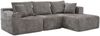 Modulares Ecksofa aus Chenille mit Getränkehalter, 261 x 165 x 80,5 cm, Dunkelgrau, ohne Montage Bild 5