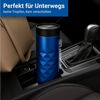 elasto Coffee-to-go-Becher Diamond 360 auslaufsicherer Thermobecher 450 ml, Kaffeebecher to go, Doppelwand, Leicht, Robust, 360 Grad Deckel Bild 4