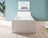 Stella Trading Boro Bett 90x200 cm, Holz, Weiß, 204 x 95 x 66 cm Bild 4