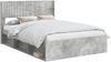 vidaXL Bettgestell mit Stauraum und Kopfteil Betongrau 140x190 cm 3414214 Bild 2