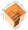 Karibu Sauna Sandra + 9kW Saunaofen mit ext. Steuerung Easy Bild 5