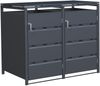 StarLine 2er Mülltonnenbox Stabilo 240 l Anthrazit Bild 2