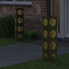 vidaXL Solar LED Weg Licht 2 pcs Olive Grün Kalt gewalzter Stahl 879789 Bild 3