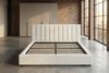 KAWOLA Bett CATTURA Polsterbett Velvet creme 200x200cm mit Lattenrost Bild 2