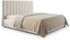 KAWOLA Bett CATTURA Polsterbett Velvet creme 200x200cm mit Lattenrost Bild 3