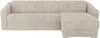 Vente-unique - DARIELO Sofa Stoff Beige - B 223 cm152 cm x H 93 cm x L 275 cm Bild 4