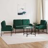 vidaXL Sofagarnituren 3 pcs Dunkelgrün 115 x 56 x 80 cm Sperrholz 3406219 Bild 3