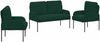 vidaXL Sofagarnituren 3 pcs Dunkelgrün 115 x 56 x 80 cm Sperrholz 3406219 Bild 2