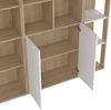 Dmora Wohnzimmermöbel Litvjak, Modulares Wohnzimmerset, Mehrzweck-Wohnzimmermöbel, Moderner TV-Schrank, 241x34 h205 cm, Eiche und Weiß Bild 5