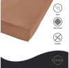 Devior Spannbettlaken aus 100% Mikrofaser mit 135 g/m², schnelltrocknend mit Einlaufschutz, Jersey, Gummizug: Rundumgummizug, für Boxspringmatratze bis 32cm - Microfaser Spannbetttuch 180x200 cm Bild 3