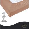 Devior Spannbettlaken aus 100% Mikrofaser mit 135 g/m², schnelltrocknend mit Einlaufschutz, Jersey, Gummizug: Rundumgummizug, für Boxspringmatratze bis 32cm - Microfaser Spannbetttuch 180x200 cm Bild 2
