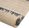 Teppich Jute beige graphitgrau 160 x 230 cm Streifenmuster Kurzflor zweiseitig TALPUR Bild 5