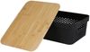 Aufbewahrungsbox mit Bambusdeckel 11L Aufbewahrungskiste Allzweckbox Dekoration Bild 2