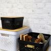 Aufbewahrungsbox mit Bambusdeckel 11L Aufbewahrungskiste Allzweckbox Dekoration Bild 4