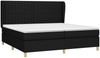 Boxspringbett mit Matratze Stoff Schwarz 200x200 cm, Härtegrad: H2 [3128711] Bild 3