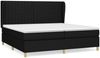 Boxspringbett mit Matratze Stoff Schwarz 200x200 cm, Härtegrad: H2 [3128711] Bild 2