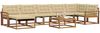 vidaXL Outdoor-Sofagarnitur 22 pcs Natur und Beige Massivholz Akazie 3369700 Bild 3