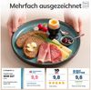 Steingut Frühstücksteller 6 Pers. Ibiza Hochwertiges Mediterranes TEST SEHR GUT Dessertteller Set - Kuchenteller spülmaschinen- und kratzfest - Kleine Teller, Salatteller Pure Living in Petrol Bild 3