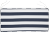 Sitzbankpolster Kissen Streifenmuster VIVARA 112 x 54 cm Marineblau Bild 4
