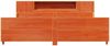 vidaXL Massivholzbett ohne Matratze Wachsbraun 200x200 Kiefernholz 3323757 Bild 4