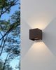 EGLO LED Außenleuchte Calpino 3, Wandleuchte außen mit Up und Down Beleuchtung, Wand Außenbeleuchtung aus Metall in Rostbraun, Außenlampe warmweiß, IP54 Bild 2