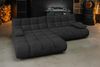 KAWOLA Sofa VIVIEN Ecksofa Velvet schwarz Longchair links 85 x 178 x 290 cm Bild 2