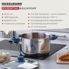 Fackelmann Kochtopf Essential Ø 24 cm aus Edelstahl – Modernes Design, ergonomische Softtouch-Griffe, für alle Herdarten geeignet, Blau Bild 3