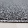 Kurzflor Teppich Alberto rund - 200 cm Durchmesser - Grau Bild 2