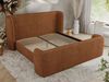 Polsterbett mit Lattenrost, Doppelbett für Schlafzimmer, Gepolstertes Kopfteil, Multipocket matratze, Härtegrad H3/H4 - EMORA CLASSIC DUO - 140 x 200 cm - Orange Struktur - ELORI - LUX Bild 3