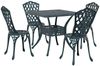 vidaXL Gartentisch Set 5 pcs Grün Gussaluminium 3334755 Bild 2