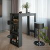 Bartisch-Set Repose Anthrazit 45 x 110 cm mit 2 Barhockern Vicco Bild 4