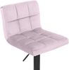 4er Set Barhocker RIVAN - Samt Rosa 40x40x85 cm | Barstuhl Mit Lehne Drehbar Tresenhocker Tresenstuhl Kneipenhocker Kneipenstuhl Bild 2