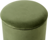 Pouf mit Stauraum WENONA Samtstoff Dunkelgrün Bild 5