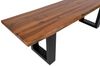 SAM® Essbank Sumatra, Akazienholz massiv, cognacfarben, Metallgestell U-Fom Bild 2