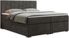 Boxspringbett, Matratze und Topper, zwei Bettkästen - LOPE - 140x200cm - Dunkelgrau Velours - H3 Bild 3