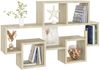 vidaXL Wandregal in Autoform Sonoma-Eiche 82x15x51 cm Holzwerkstoff 807253 Bild 5