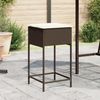 vidaXL Garten-Barhocker mit Kissen 2 Stk. Braun Poly Rattan 368318 Bild 1