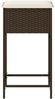 vidaXL Garten-Barhocker mit Kissen 2 Stk. Braun Poly Rattan 368318 Bild 5