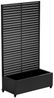 casa. pro Blumenkasten, »Nodepp« mit Sichtschutz 4 Rollen 190 x 82 x 38 cm Stahl Schwarz Bild 2