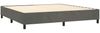 vidaXL Boxspringbett mit Matratze & LED Dunkelgrau 200x200 cm Samt, Härtegrad: H2 [3139824] Bild 5