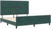 vidaXL Boxspringbett mit Kopfteil Dunkelgrün 180 x 200 cm Samt 3344960 Bild 5