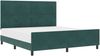 vidaXL Boxspringbett mit Kopfteil Dunkelgrün 180 x 200 cm Samt 3344960 Bild 2