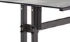 Sieger 5360-31 Boulevard-Klapptisch mit Polytec Tischplatte, Stahlrohr Beton, hell 80 x 117 x 120 cm Bild 2