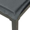 vidaXL Gartenhocker mit Kissen Schwarz und Grau Poly Rattan 362799 Bild 5