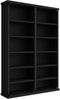VCM CD / DVD Media Regal 912014 Schwarz H. 92 x B. 60 x T. 18 cm Bild 2