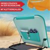 Onbest Campingliege Strandliege klappbar mit Nackenkissen Tragetasche, Stahlgestell, verstellbare Rückenlehne Bild 3
