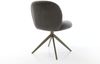 Drehstuhl Nube-Flex Mikrofaser Anthrazit Vintage Kreuzgestell breit Effektfinish Titan 360° drehbar Taschenfederkern Bild 5