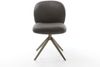 Drehstuhl Nube-Flex Mikrofaser Anthrazit Vintage Kreuzgestell breit Effektfinish Titan 360° drehbar Taschenfederkern Bild 2