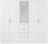 FORTE Kleiderschrank Drehtürenschrank, Spiegel, Schubladen, viel Stauraum B/H/T 199/181/52,7, Spiegel, Stauraum,Schubladen, FSC Bild 2